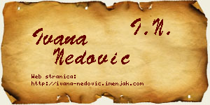 Ivana Nedović vizit kartica